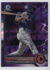 2022 Bowman Chrome Sapphire Prospects Purple /25 George Valera #BCP-233 9b3