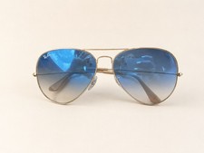 Ray Ban Aviator Gold RB3025 001/3F Light Blue Gradient Unisex 58 MM Sunglasses
