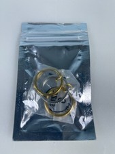 Gold Plated Stackable Ring Set Women 316 Stainless Steel Interlocking Rings