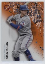 2022 Topps Pristine Orange Refractor 6/25 Nick Solak #161 d4v