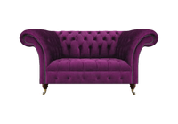 Luxus Sofa Couch Zweisitzer Chesterfield Lila MöBel Textil Wohnzimmer