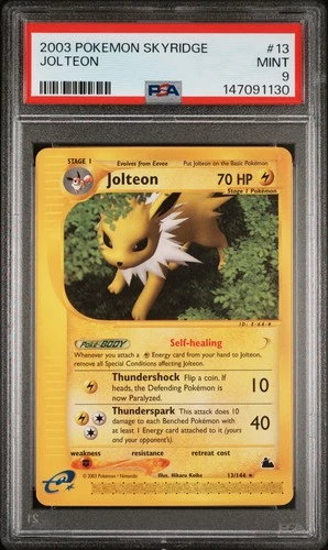 2003 POKEMON SKYRIDGE #13 JOLTEON PSA 9