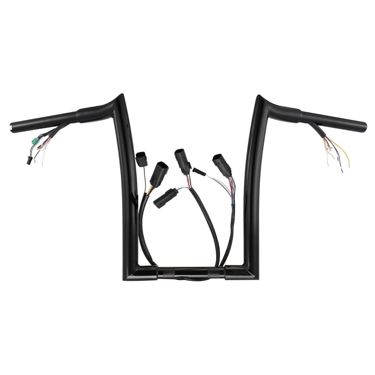 MoKitDora Road King Prewired Ape Hangers Classic 14" Rise Meathook Handlebar