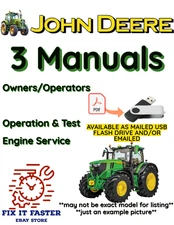 JOHN DEERE 6506 TRACTOR OPERATORS DIAGNOSIS TEST ENGINE MANUAL PDF FILE ON USB