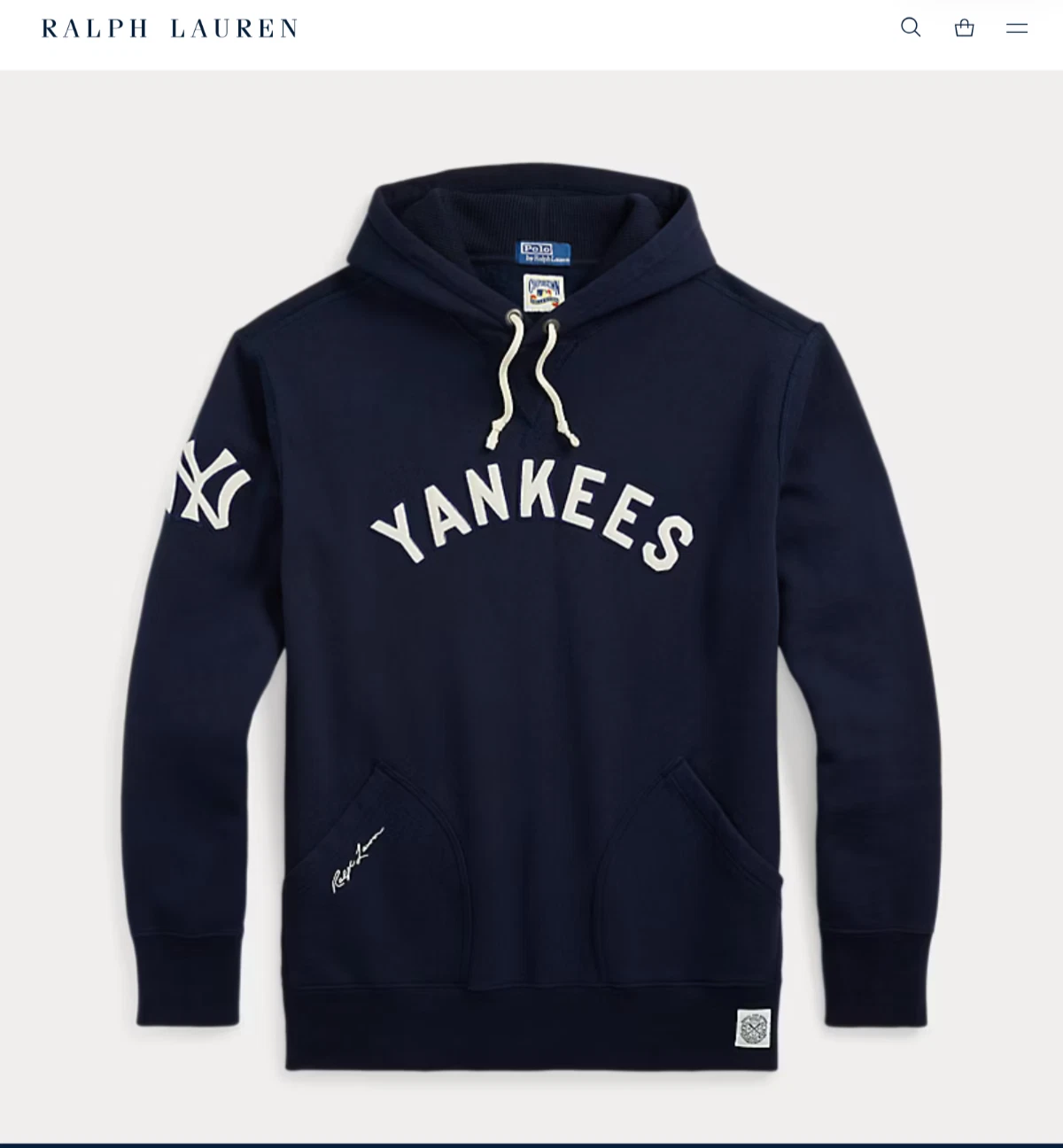 NWT POLO RALPH LAUREN 2024 Men's MLB Collection New York YANKEES Hoodie size L