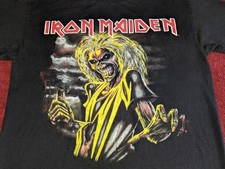 Vintage AAA Iron Maiden Killers XL T-Shirt Double Sided Y2K