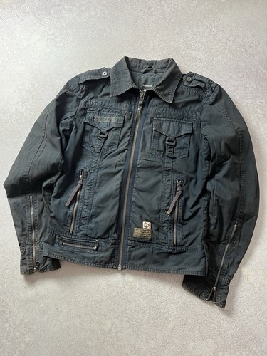 Veste Militaire Diesel Pour Homme Taille M - Denim Bleu, Occasion Comme Neuve, Modèle Rare