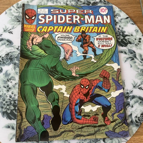Super Spider-Man and Captain Britain 241  (1977) Vintage Marvel U.K. Weekly