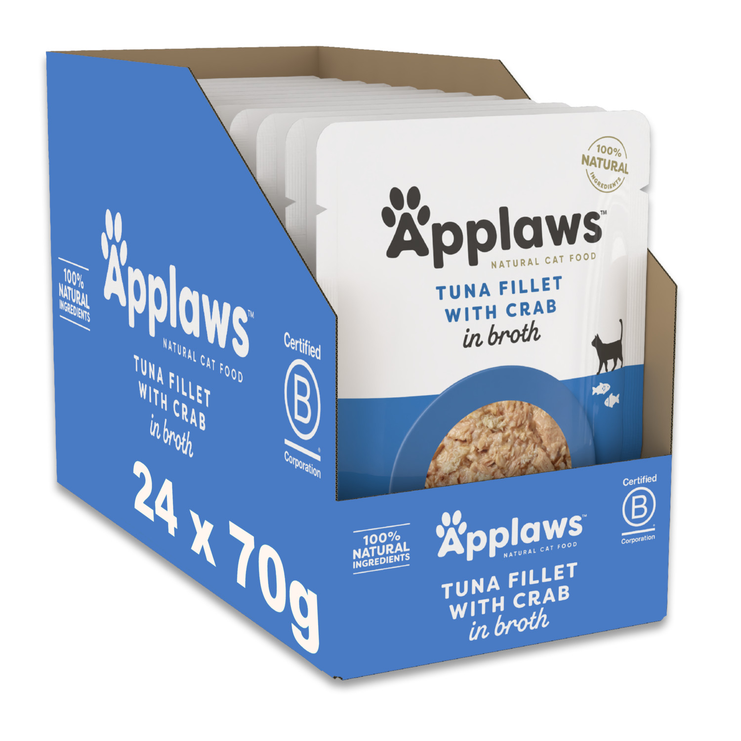 Applaws - Cat Food - Tuna Fillet With Crab - 70g - Image 2