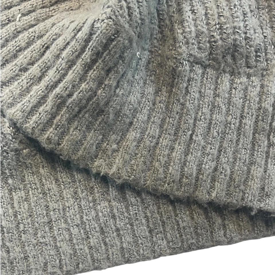 Cárdigan suéter para mujer No Boundaries XL gris tejido con capucha frente abierto Foto 3 de 4