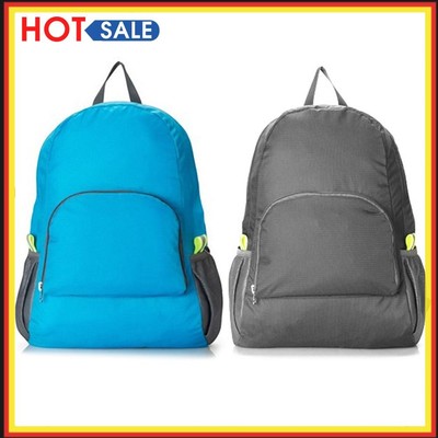 Oxford Camping Backpack Large Capacity with Reflective Stripe for Office Travel