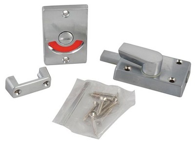 Yale Locks - Indicator Bolt for Bathrooms or W.C Doors Satin Chrome P127