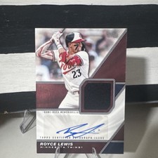 Topps 2026 Update Series Royce Lewis Major League Material Auto Twins Game Used