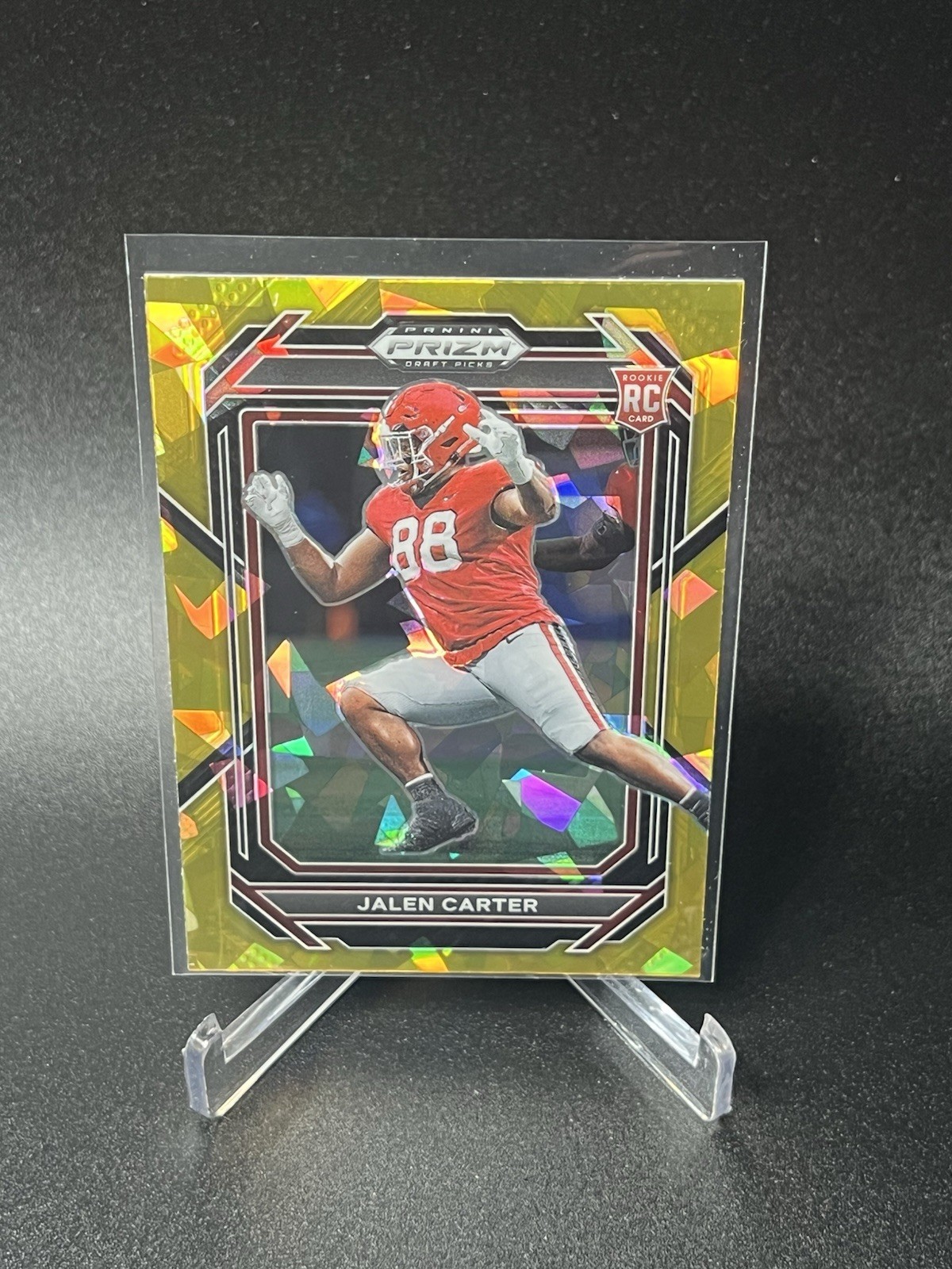 2023 Panini Prizm Draft Picks - Jalen Carter #163 Gold Ice Prizm (RC)
