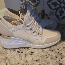 Michael Kors Liv Trainers Womens Sneaker Beig...