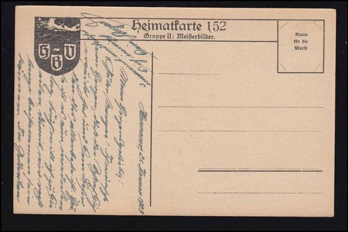 Künstler-AK H. Kaulbach: Schwerer Dienst, Heimatkarte Meisterbilder, beschriftet - Picture 2 of 2