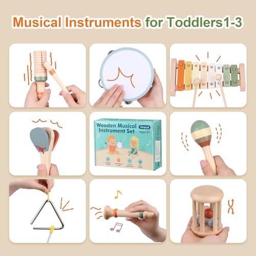 Toddler Musical Instruments, Kids Percussion Instruments Toy Toddlers Baby 8
