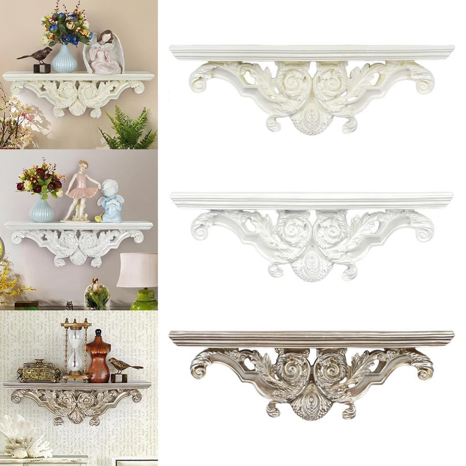 Style Européen Décoratif Flottant Monté Stockage Chambre Cuisine Ornements - Photo 1/1