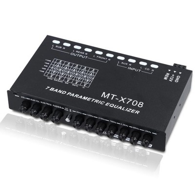 7-Band Car Audio Equalizer, Car Audio Graphic Equalizer, Car Equalizer with F...