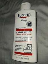 Eucerin Baby Eczema Relief Cream Body Wash, Fragrance Free Eczema Body Wash ...