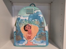 Mini zaino Loungefly Disney Baby Moana - design onda oceanica - GitD/Glow
