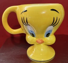 Tweety Bird Mig 3D Large Pedestal Cup 2000 Looney Tunes Warner Brothers 12oz