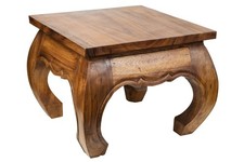 Opium Tisch Braun  | Holz Beistelltisch Klein Wohnzimmer Deko| Baanyaan