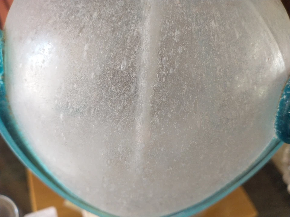 Lámpara vintage de cristal artístico de Murano con cinta aplicada Foto 4 de 4