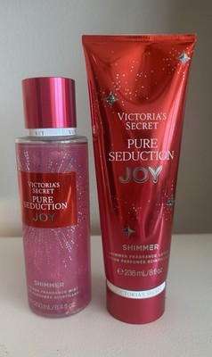 Victoria's Secret Pure Seduction Joy Shimmer Mist & Body Lotion Set New