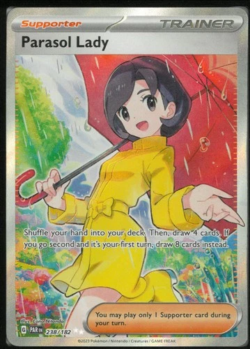 Parasol Lady 238/182 Ultra Rare Paradox Rift Pokemon Holo Near Mint