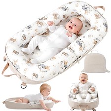 Baby Lounger Newborn 0-24 Months 3 in 1 Portable Nest Cotton Cover Breathable