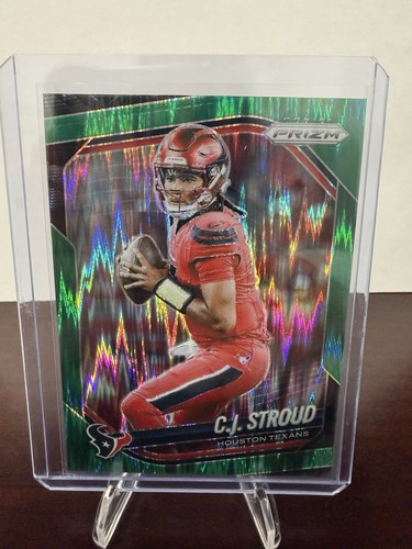 2025 Panini Prizm CJ Stroud Green Flash Prizm Very Nice Looking Card Mint