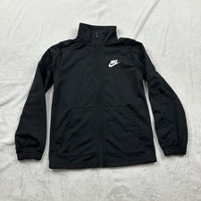 Nike Sweater Boy  s S Black Full Zip Logo On Back