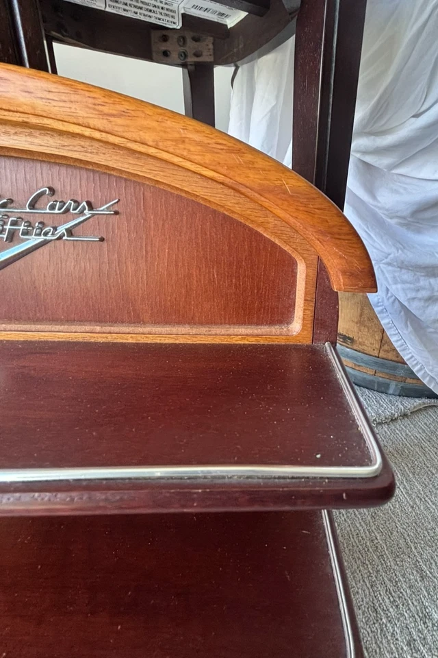 Franklin Mint Classic Cars of the Fifties 50's Wood Wall Display Shelf Rack 20" - Image 4 of 4