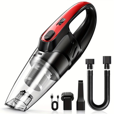 Car Vacuum Cleaner, 6000PA Super Strong Suction Handheld Vacuum, 2000mAh Large