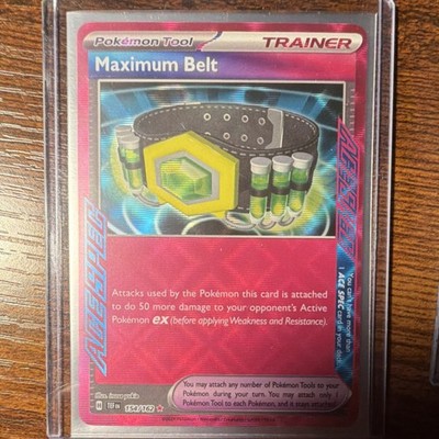 Pokémon Maximum Belt 117/131 Sv Prismatic Evolutions ACE SPEC Holo Ace SPEC Rare