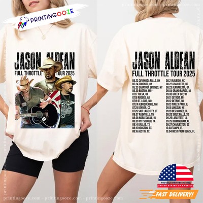 Jason Aldean Full Throttle Tour 2025 Country Music Concert T shirt NH21440