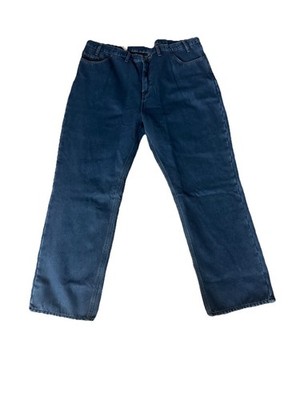 NWT Full Blue Men s 5 Pocket Jeans Fleece Lined Relaxed Fit 48x34