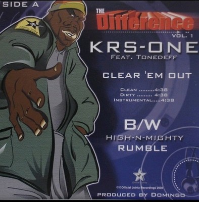KRS-One - The Difference Vinyl 2002 / Clear 'em out / High N Mighty - Rumble