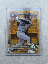 Shotaro Morii 2025 Bowman Draft Sapphire Gold Refractor /50 BDC-174 Athletics