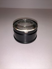 Vintage Large Optical Condenser Projection Lens w/ Holder  Glass Cover 3  Dia