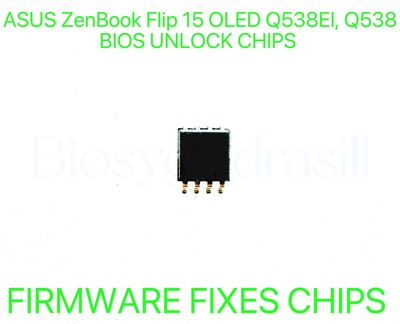 ASUS ZenBook Flip 15 OLED Q538EI, Q538 Series, ADMIN NO PASSWORD BIOS CHIP