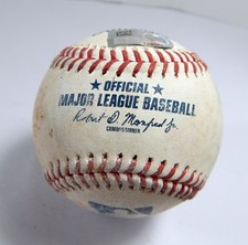 2022 Rays Marlins Game Used Baseball Shawn Armstrong Garrett Cooper Foul