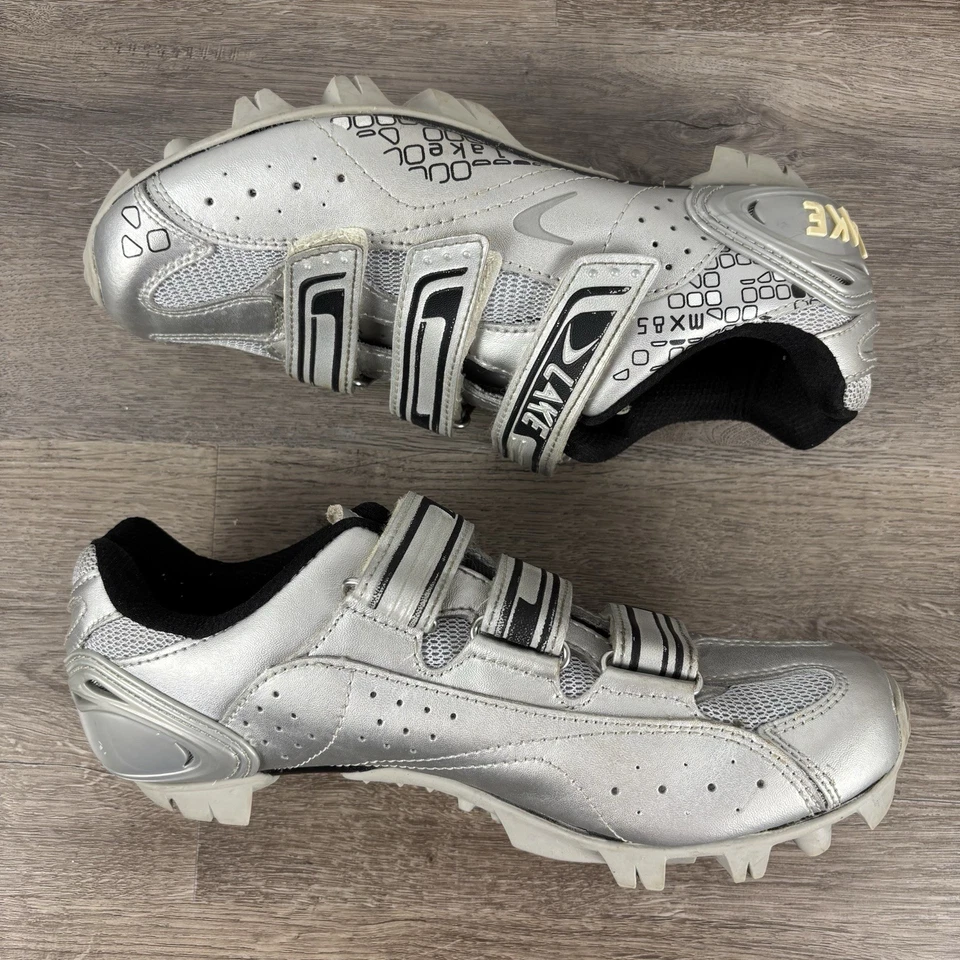 Zapatos de ciclismo Lake MX85 3 pernos para mujer talla US 11 EU 42 plateados botín de bicicleta carbono Foto 4 de 4