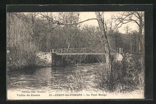 Old postcard Cussy-les-Forges, Le Pont Rouge