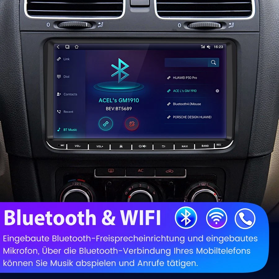 Android 14 Carplay Autoradio GPS NAVI RDS Für VW GOLF 5 6 Touran EOS Tiguan Polo - Bild 4 von 4