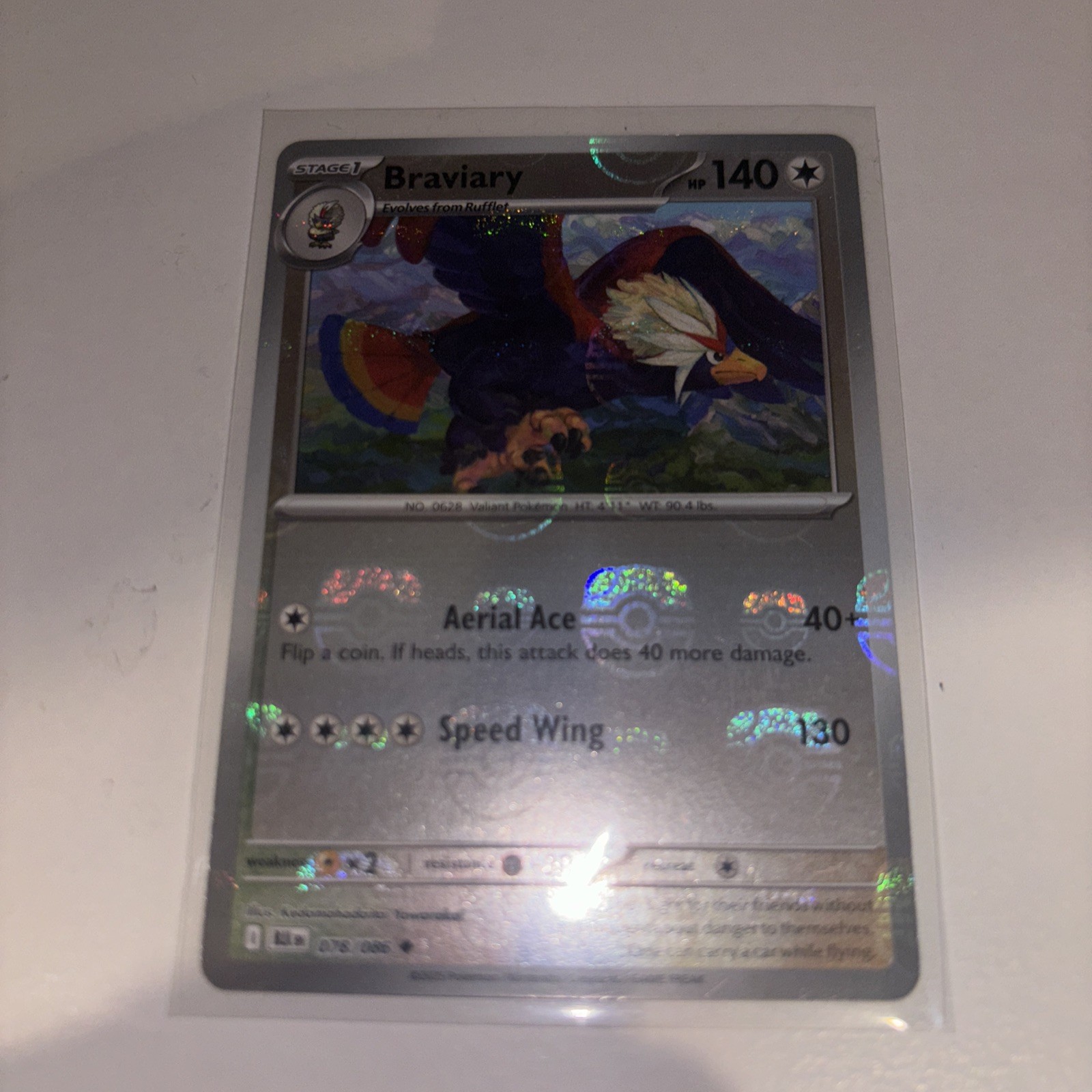 Braviary 78/86 Master Ball Black Bolt -Near Mint- Pokemon TCG O80