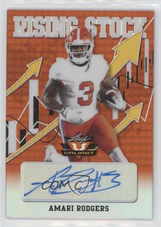 Amari Rodgers Leaf Valiant Autographs #AR1 Orange