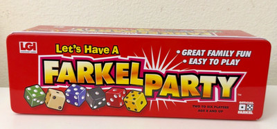 Farkel Party Dice Game Legendary Games Complete Tin Set 2007 Family Game