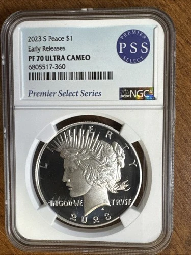 2023-S $1 Proof Peace Silver Dollar NGC PF70 UCAM Early Releases PSS Premier